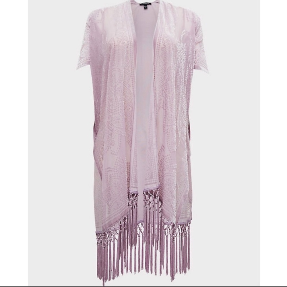Torrid Crushed Velvet Kimono